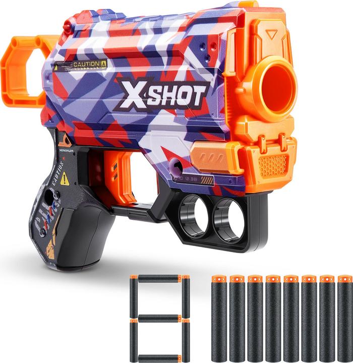 Actual product image Xshot Skin Menace 8 Dart Gun