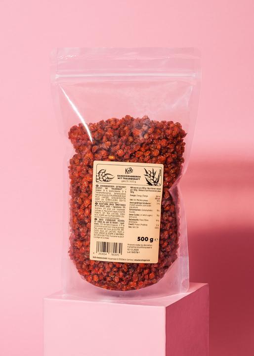 Immagine prodotto KoRo Bacche secche di olivello spinoso, addolcite con succo d'uva (500 g)