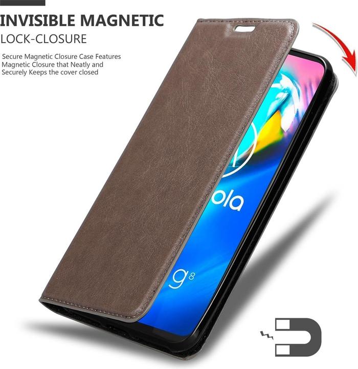 Image du produit Cadorabo Book Couverture magnétique invisible (Motorola Moto G8 Power Lite)