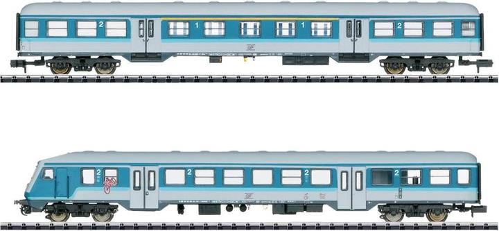 MiniTrix 18262 N Set of 2 Regional Express passenger coaches Blue coaches of the GfF Set of 2 coaches (Track VI)