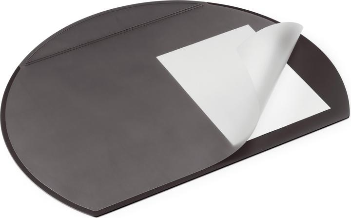 Produktbild Durable Schreibunterlage 65 x 52 cm (B x H) mit Folienauflage PVC schwarz halbrund (65 x 52 cm)