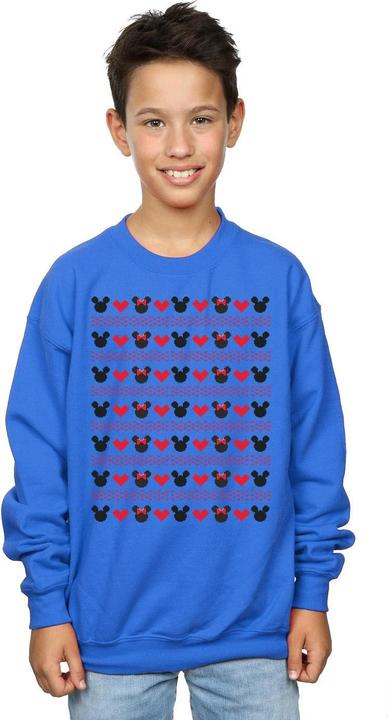 Produktbild Disney Mickey And Minnie Christmas Hearts Sweatshirt Jungen (140, 146)