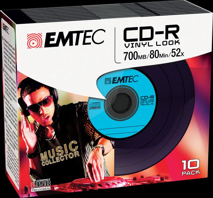 Produktbild Emtec Vinyl Look 10 x CD-R (10 x)