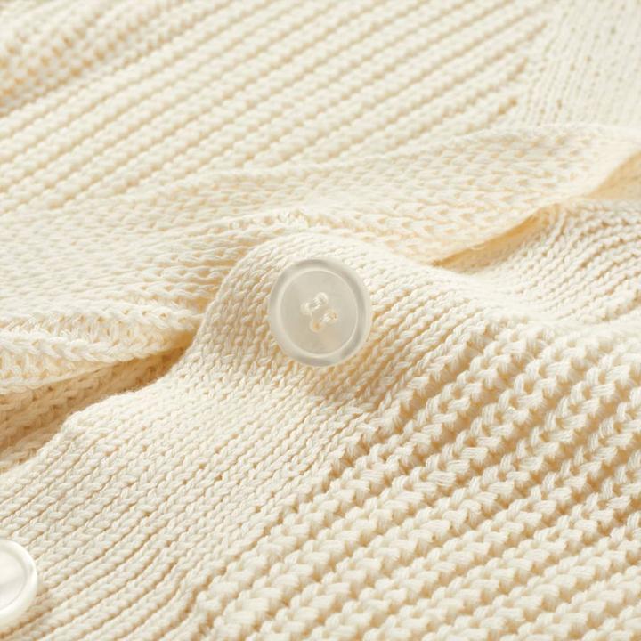 Produktbild VidaXL Kinder-Strickjacke Schneeweiss 128,Material: 100 (128)