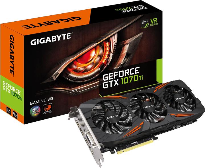 Actual product image Gigabyte GeForce GTX 1070 Ti Gaming (8 GB)