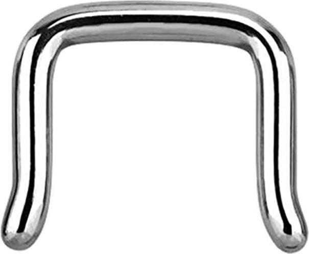 Actual product image Star Piercing Septum ring U angled silver (without brass, Surgical steel 316L)