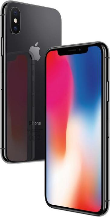 Apple iPhone X (256 GB, Space Grey, 5.80", Single SIM, 12 Mpx, 4G)