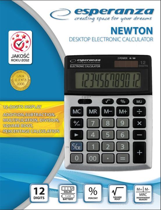 Produktbild Esperanza ECL102 Taschenrechner Desktop Einfacher Taschenrechner (Akku)