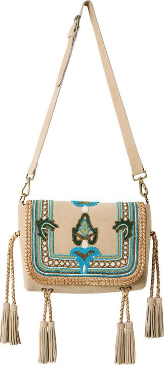 Actual product image Joe Browns Braided Suede Beaded Crossbody Bag