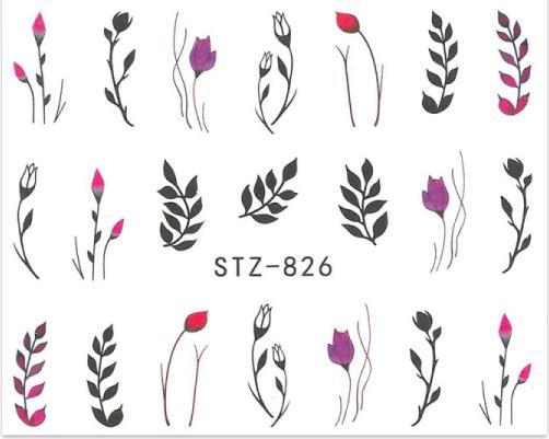 Produktbild Nagellack24 Nail Art Sticker Wassertransfer 826 (Nagellacktrockner)