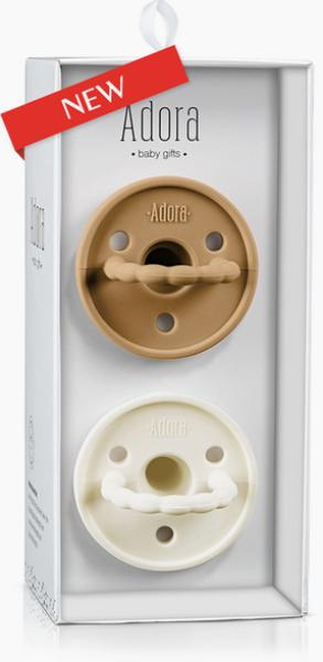 Produktbild Adora Silikon Schnuller Vanilla/Braun (2 x, bis 2 Jahre)