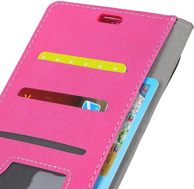 Produktbild MU Classic Leder Hülle mit Kreuzmuster (OnePlus 5T)