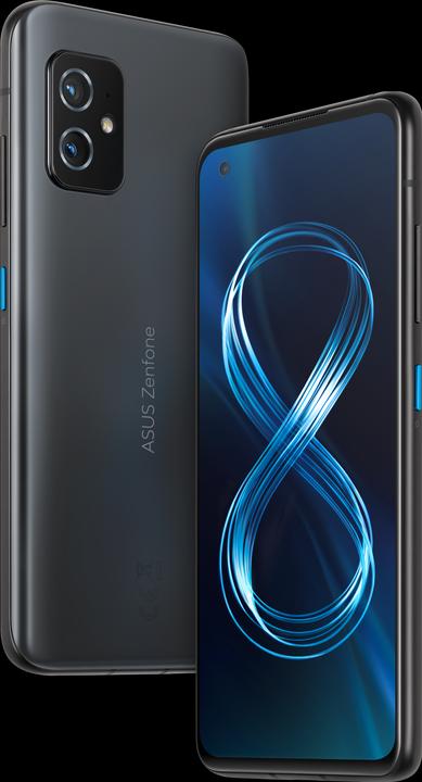 Produktbild ASUS Zenfone 8 (16GB) (256 GB, Obsidian Black, 5.92", Dual SIM, 64 Mpx, 5G)