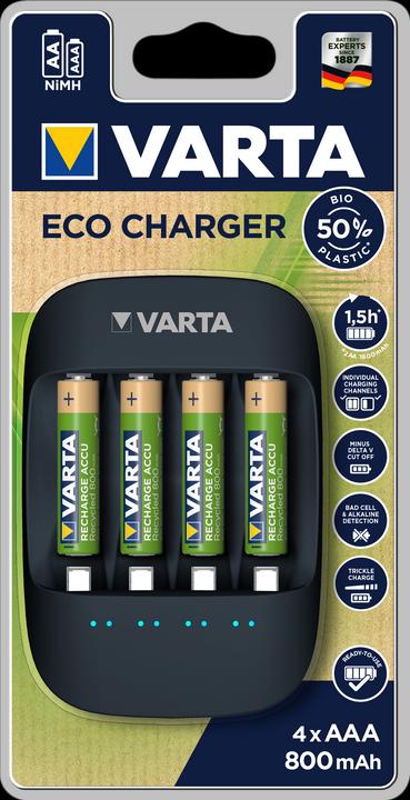 Actual product image Varta eco charger (1 pcs., AAA, 800 mAh, Battery + charger)