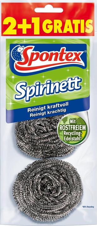 Actual product image Spontex Pot Cleaner Spirinett 2+1 (3 pcs.)