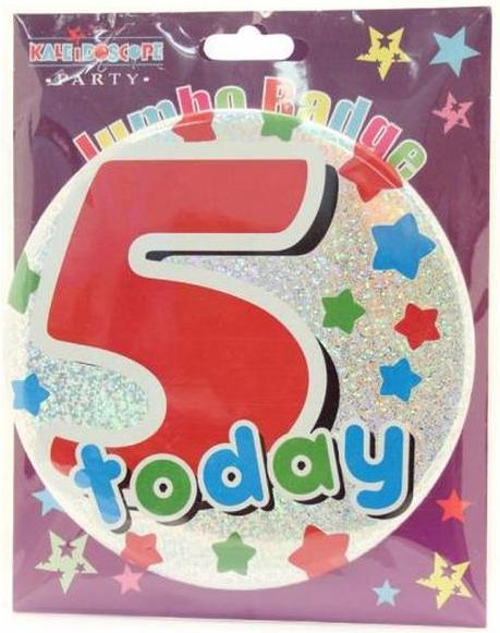 Apac Glitzer Abzeichen Today 5. Geburtstag