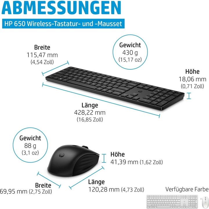 Actual product image HP 650 (DE, Wireless)