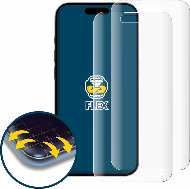 Actual product image BROTECT Full-Cover Protector (2 Piece, Apple iPhone 15 Pro)