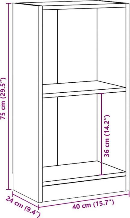 Image du produit VidaXL Bücherregal (40 x 24 x 75 cm)