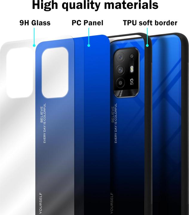 Immagine prodotto Cadorabo Manicotto per vetro in TPU a 2 colori (Oppo A94 5G)