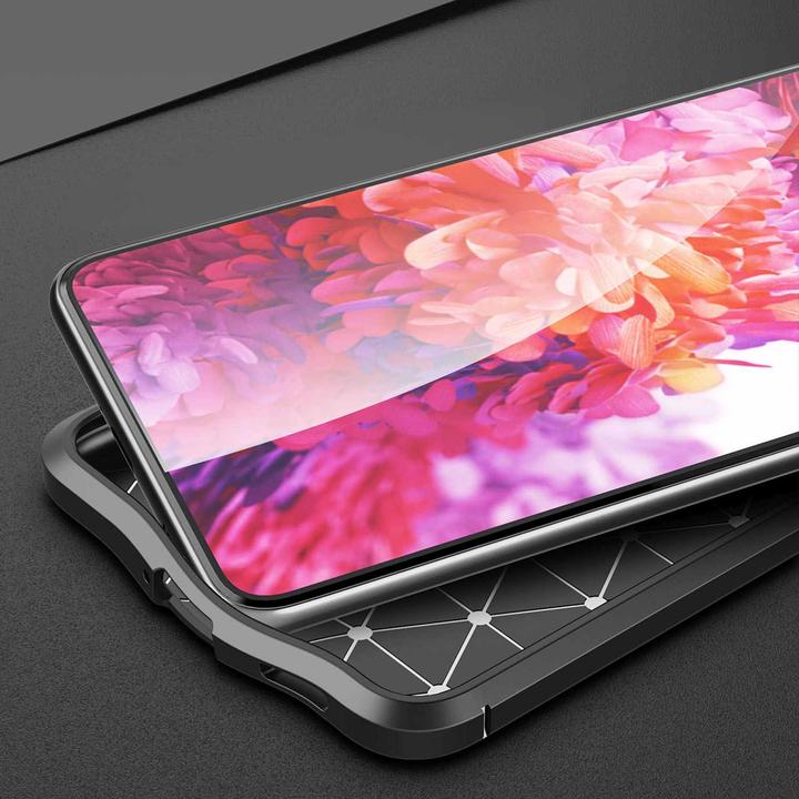Actual product image Cadorabo TPU Cover Faux Leather Structure (Samsung Galaxy S21+)