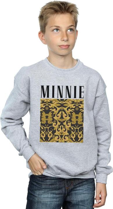 Actual product image Disney Boys Minnie Mouse Baroque Pattern Sweatshirt (152, 158)