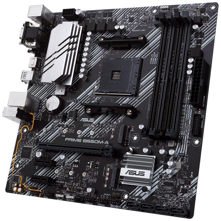 Actual product image ASUS PRIME B550M-A (AM4, AMD B550, mATX)