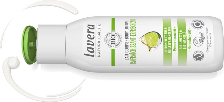 Image du produit Lavera Lotion corporelle rafraîchissante au citron vert bio & huile d'amande bio (Crème pour le corps, 200 ml)