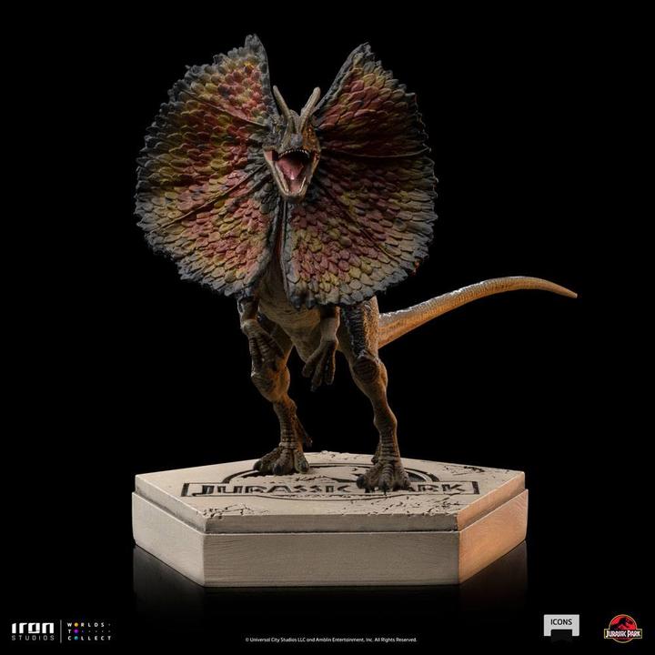 Actual product image Iron Studios Jurassic World Icons statuette Dilophosaurus 9 cm