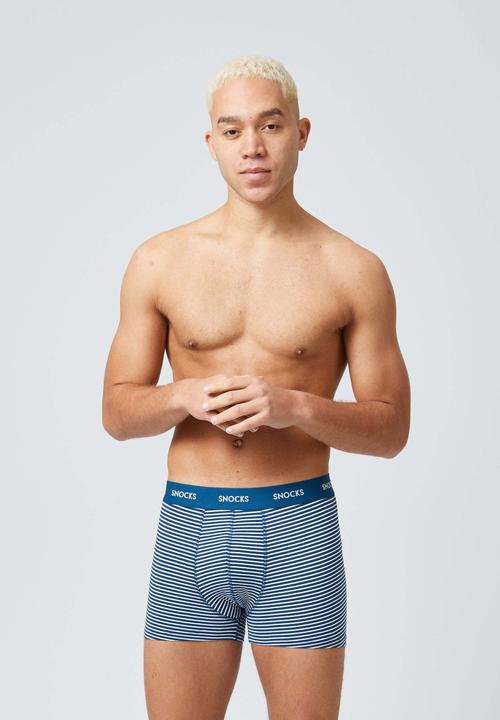 Produktbild Snocks Boxershorts mit Streifen (S, 6er Pack)