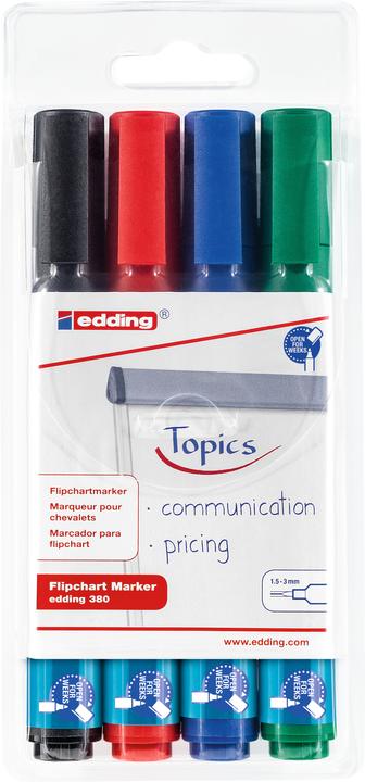 Image du produit Edding 380 (Multicolore, 3 mm, 4 x)