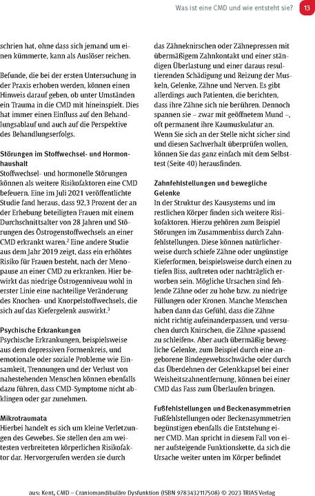 Image du produit CMD - Craniomandibuläre Dysfunktion (Allemand, Hamdi Kent, 2023)