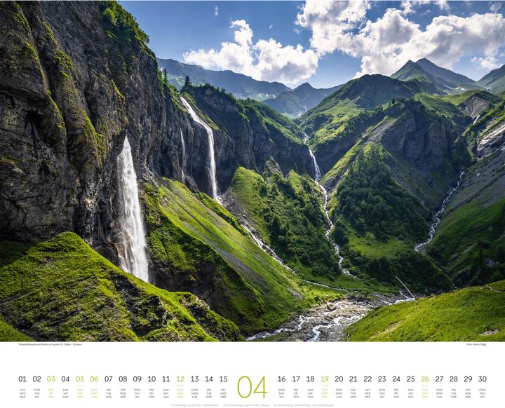 Produktbild Phantastische Landschaften Kalender 2026 (54 x 48 cm, Harter Einband, Deutsch, Englisch, Französisch)