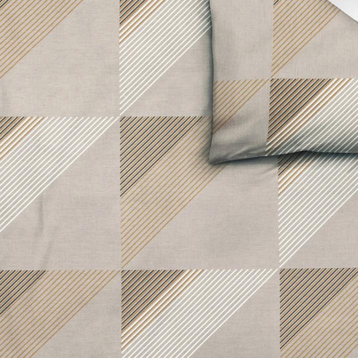 Immagine prodotto Janine Lenzuola di raso Mako J.D. 87065 taupe (Copripiumino, 135x200 cm, 80x80 cm)
