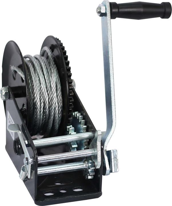 Immagine prodotto XPOtool Argano manuale a cavo 1500kg 4:1 8:1 28x24cm Argano a cavo 10m Argano a cavo forestale