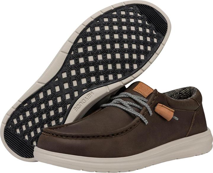 Actual product image Hey Dude Wally Grip Craft Leather (43)