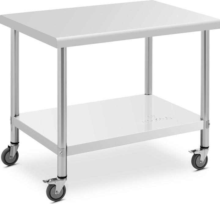 Actual product image Royal Catering Wheeled work bench - 70 x 100 cm - 155 kg load capacity - (70 cm, 100 cm)