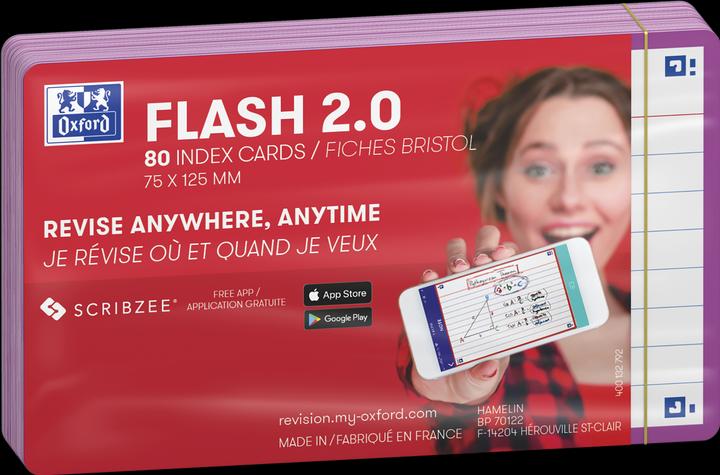 Image du produit Oxford 80 flashcards FLASH 2.0 - 7 (75 x 125 mm, 80 x)