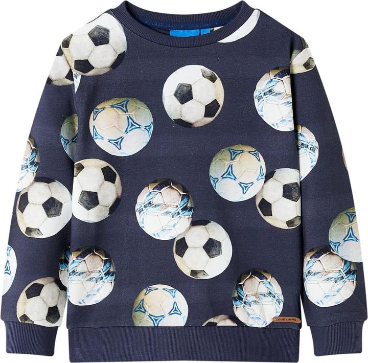 Actual product image VidaXL Children's sweatshirt navy blue 104,Material: 95 % cotton. 5 (104)