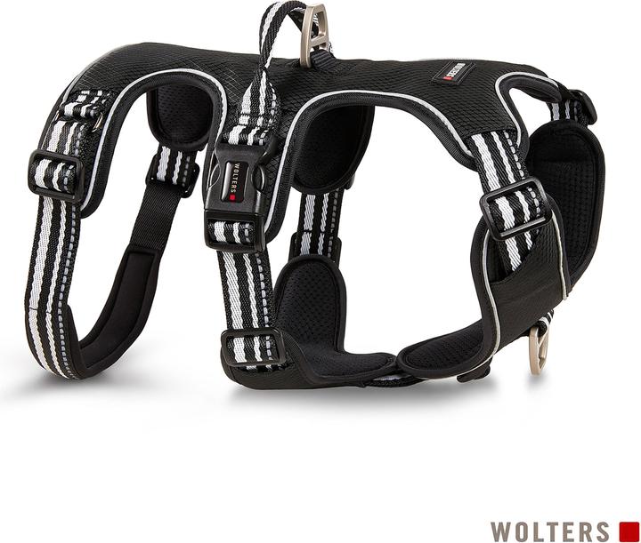 Actual product image Wolters Active Pro Harness No Escape Size 5 60-75 cm x 2,5 cm black/silver (60, 62, 68, Dog, General)