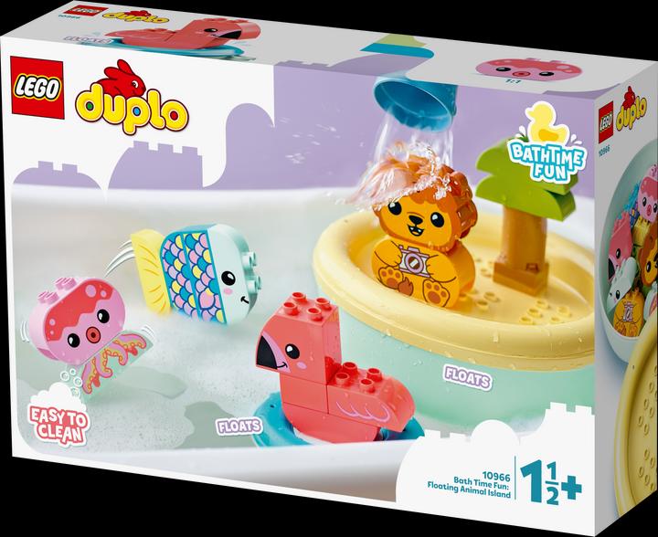 Actual product image LEGO Bathtub fun: Swimming animal island (10966)