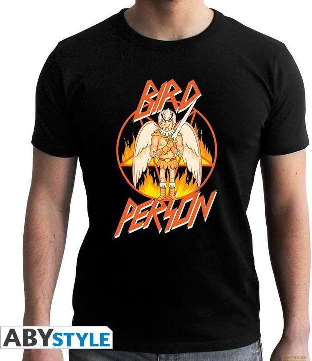 Actual product image ABYstyle RICK AND MORTY - Tshirt Birdperson man SS black - new fit (XL)