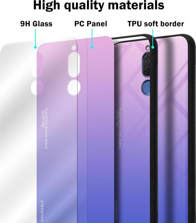 Produktbild Cadorabo TPU 2 Farben Glas Cover (Huawei Mate 10 Lite)