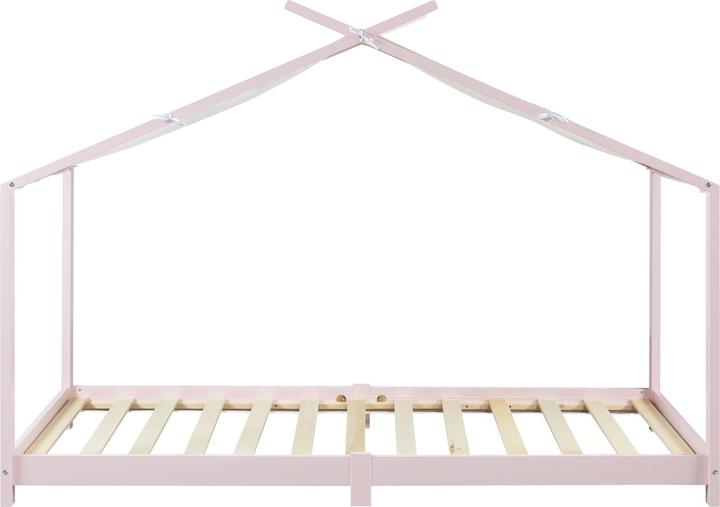 Produktbild En.Casa Kinderbett Brome mit Matratze 90x200 cm Rosa (90 x 200 cm)