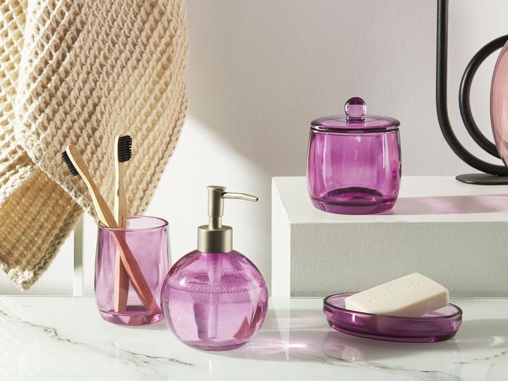 Image du produit Beliani Salle de bains 4-pièces verre violet ROANA