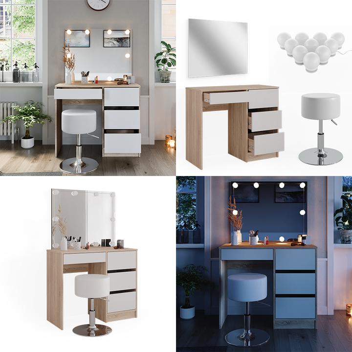 Immagine prodotto Vicco Sherry con sgabello e illuminazione (90 x 75 x 40 cm)