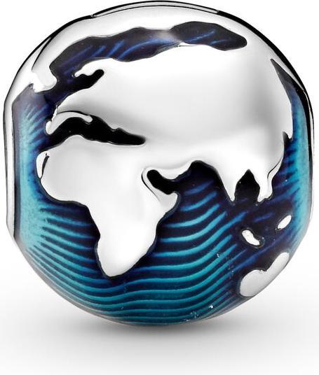 Produktbild Pandora Globe Clip Charm (Silber 925, Emaille)