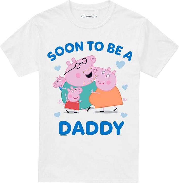 Actual product image Peppa Pig Mens Soon To Be Daddy Pig T-Shirt (XL)
