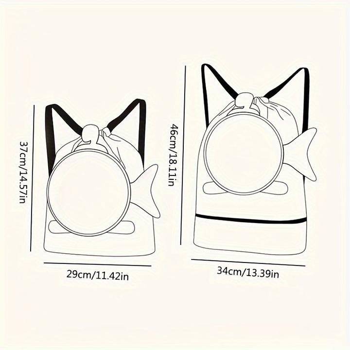 Immagine prodotto Only-Bags.Store 1 Stück wasserdichter Schwimmrucksack mit Fach für nasse und trockene Kleidung und Schuhfach -