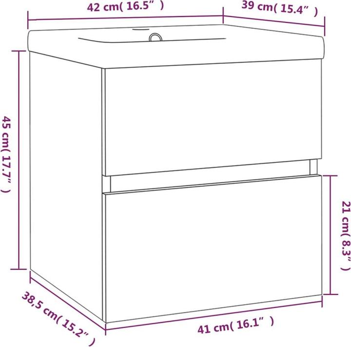 Actual product image VidaXL Michell (90 x 38.5 x 45 cm)